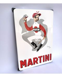 Martini Jockey emaille bord