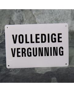 Volledige Vergunning