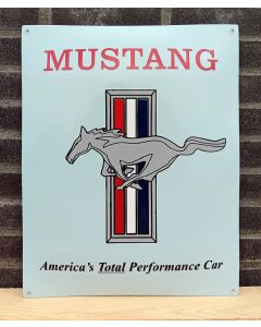 Mustang emaille blauw