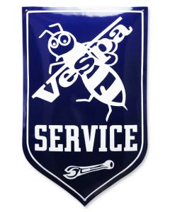 Vespa service schild