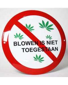 Blowen is niet toegestaan