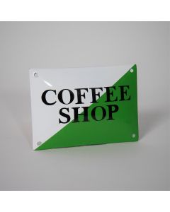Coffeeshop vergunning emaille
