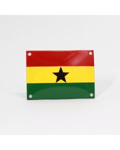 Emaille bordje Ghanese vlag