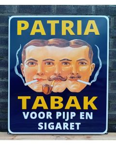 emaille bord PATRIA TABAK - Voor pijp en sigaret