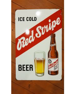 Red stripe reclame bord