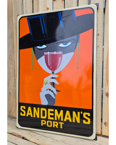 Emaille reclamebord Sandemans port XL