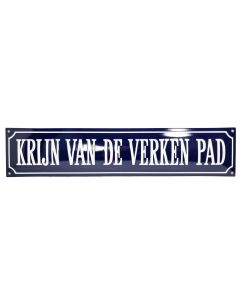 Straatnaambord met kader