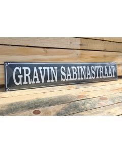 Straatnaambord met kader