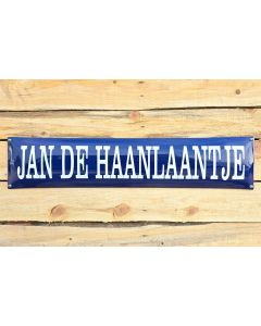 Straatnaambord zonder kader