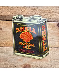 Emaille bord Shell motorolie blik