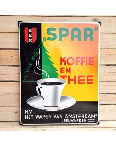 Spar Koffie en Thee reclamebord