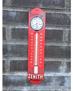 Thermometer Zenith montre précision paris 1900 6,5x30cm Emaille