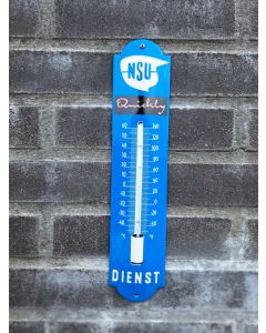 Thermometer NSU quickly 6,5x30cm Emaille