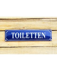 Toiletten straatnaambord