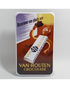 Emaille reclamebord Van Houten
