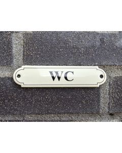 Naamplaat WC Klassiek