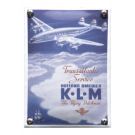 KLM Transatlantic nostalgisch emaille