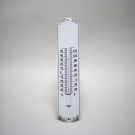 Thermometer Wit/Zwart met decoratie