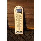 Emaille thermometer Fiat 500 parking