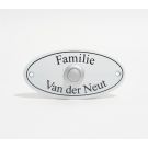 Naambord met deurbel