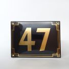 Art deco | jaren ’30 | luxe emaille huisnummer