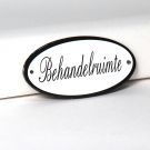 Naambord Behandelruimte