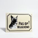 Emaille waakhond bordje Herdershond
