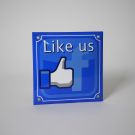 Like us on facebook emaille