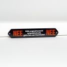 NEE/NEE Brievenbus bordje in kleur