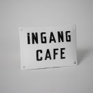 Emaille bordje Ingang Cafe