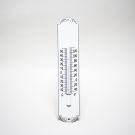 Thermometer Wit/Zwart met decoratie