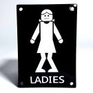 Ladies toilet emaille bord