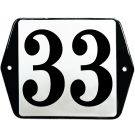 Huisnummer vlak met oren - 33
