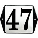 Huisnummer vlak met oren - 47