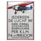 Emaille wandreclame KLM iedereen