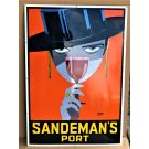 Sandeman's art deco emaille bord