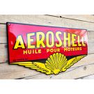 Vintage geëmailleerd reclamebord Aeroshell