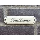 Naambordje Badkamer