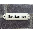 Naamplaatje Badkamer