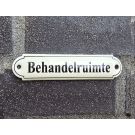 Naamplaatje Behandelruimte