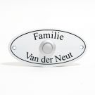 Naambord met deurbel