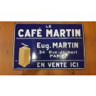 Cafe le martin dubbelzijdig emaille bord