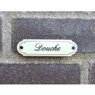 Deurbordje Douche Klassiek schuinschrift
