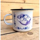 Emaille mok Delfts Blauw