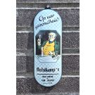 Emaille Deurpostje Hulstkamp's oude genever