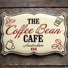 Bedrijfsbord nostalgische vorm