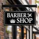 Emaille Uithangbord Modern frame