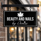 Dubbelzijdig uithangbord Modern 40x20 cm