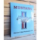 Mustang emaille blauw