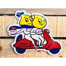 Esso Vespa schildje emaille